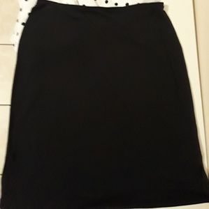 NEW BANANA REPUBLIC DOUBLE SLIT KNEE LENGTH SKIRT